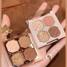 Load image into Gallery viewer, New 4 Colors Eyeshadow Palette Portable Makeup Highlight Matte Shimmer