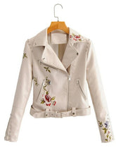 Load image into Gallery viewer, New Arrival Autumn Vogue Women Embroidery PU Leather Jacket Chic