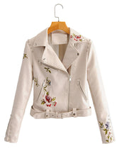 Load image into Gallery viewer, New Arrival Autumn Vogue Women Embroidery PU Leather Jacket Chic