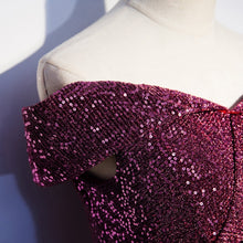 Load image into Gallery viewer, New Arrival Bridal Gown Zipper Back Heavy Sequined Boat Neck Cap