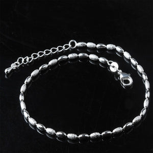 Sterling Silver Anklets Olive Kernel