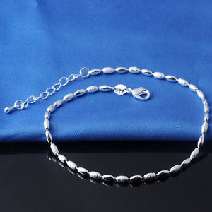 Sterling Silver Anklets Olive Kernel