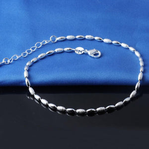 Sterling Silver Anklets Olive Kernel