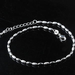 Sterling Silver Anklets Olive Kernel