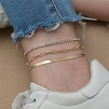 Load image into Gallery viewer, New Arrival Gold Cuban Chain Anklets For Women Punk Style Foot Jewelry