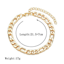 Load image into Gallery viewer, New Arrival Gold Cuban Chain Anklets For Women Punk Style Foot Jewelry