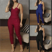Load image into Gallery viewer, New Arrival Sexy Spaghetti  Strap Bodycon Jumpsuits Summer Women V - Sophornlilly