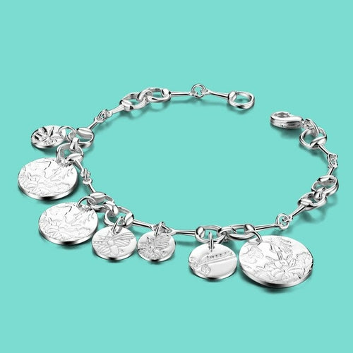 Sterling Silver Bracelet Pattern Circle