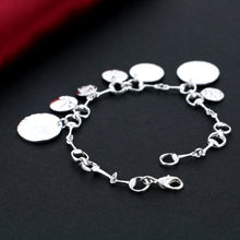 Load image into Gallery viewer, Sterling Silver Bracelet Pattern Circle