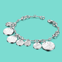 Sterling Silver Bracelet Pattern Circle