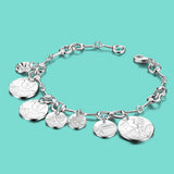 Sterling Silver Bracelet Pattern Circle