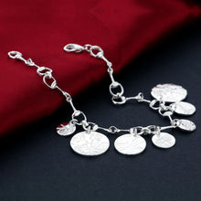 Load image into Gallery viewer, Sterling Silver Bracelet Pattern Circle