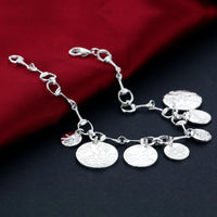 Sterling Silver Bracelet Pattern Circle