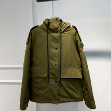 Load image into Gallery viewer, Autumn Winter Top Quality Solid Army Green Texture