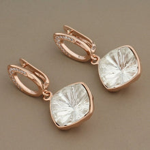 Load image into Gallery viewer, New Arrivals Luxury 585 Rose Gold Multicolor Square High Quality Drop