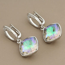 Load image into Gallery viewer, New Arrivals Luxury 585 Rose Gold Multicolor Square High Quality Drop