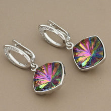 Load image into Gallery viewer, New Arrivals Luxury 585 Rose Gold Multicolor Square High Quality Drop