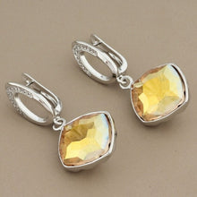 Load image into Gallery viewer, New Arrivals Luxury 585 Rose Gold Multicolor Square High Quality Drop