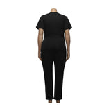 New Arrivals Women Sexy Deep V neck Jumpsuits Plus Size Lady's Short - Sophornlilly