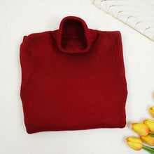 Load image into Gallery viewer, Knitted Dress Turtleneck Sweater