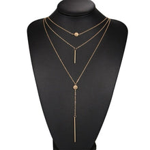 Load image into Gallery viewer, New Bohemian Long Pendant Necklaces Lady Vintage Gold Star Star