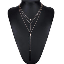 Load image into Gallery viewer, New Bohemian Long Pendant Necklaces Lady Vintage Gold Star Star