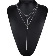 Load image into Gallery viewer, New Bohemian Long Pendant Necklaces Lady Vintage Gold Star Star