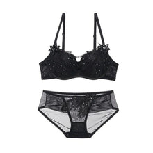 Load image into Gallery viewer, New Brand Bra Set Women Sexy Embroidery Lace Wing Underwear Beautiful