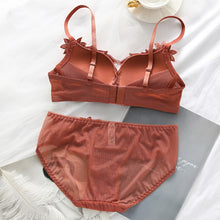 Load image into Gallery viewer, New Brand Bra Set Women Sexy Embroidery Lace Wing Underwear Beautiful
