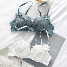 Load image into Gallery viewer, New Brand Bra Set Women Sexy Embroidery Lace Wing Underwear Beautiful