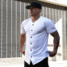 Load image into Gallery viewer, New Brand Mens Mesh Fitness Clothing Bodybuilding Sports Trend Casual