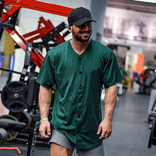 Load image into Gallery viewer, New Brand Mens Mesh Workout Fashion Oversize Fashion Short Sleeve