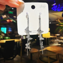 Load image into Gallery viewer, New Butterfly Tassel Long Earrings Elegant And Simple Temperament