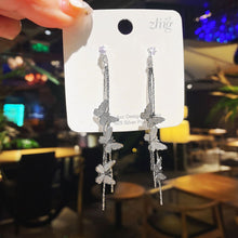 Load image into Gallery viewer, New Butterfly Tassel Long Earrings Elegant And Simple Temperament