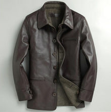 Load image into Gallery viewer, New Casual Cowhide Dress Suit Blazer Coat