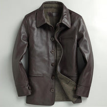 Load image into Gallery viewer, New Casual Cowhide Dress Suit Blazer Coat