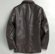 Load image into Gallery viewer, New Casual Cowhide Dress Suit Blazer Coat