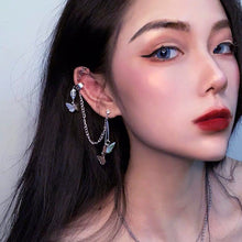 Load image into Gallery viewer, New Creative Butterfly Cool Pendant Punk Drop Dangle Earring Harajuku