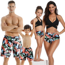 Load image into Gallery viewer, New Dad And Son Family Look Mother Daughter Bikini Swimwear Beach Bath