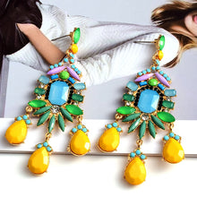 Load image into Gallery viewer, New Design Bohemian Ethnic Long Pendant Dangle Drop Earrings