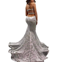 Load image into Gallery viewer, New Elegant Woman Evening Gown Plus size slim printed long evening