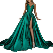 Load image into Gallery viewer, New Elegant Woman Evening Gown Plus size slim printed long evening