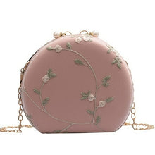 Load image into Gallery viewer, New Embroidery Flowers Design Women Flap Clutch Evening Bags Gold