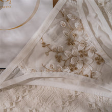Load image into Gallery viewer, New Embroidery Lace Flowers  French Underwear Sexy Body Shaping Push