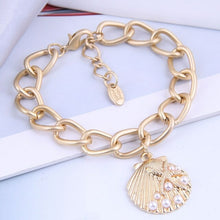Load image into Gallery viewer, New European American fashion metal simple versatile metal Seashell