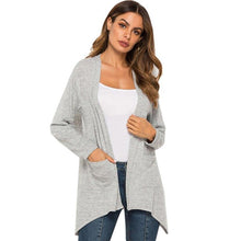 Load image into Gallery viewer, New European Women Thin Kimono Cardigan Long Sleeve Loose Irregular - Sophornlilly