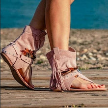 Load image into Gallery viewer, New European and American Roman Style Large Size Women Shoes Leopard - Sophornlilly