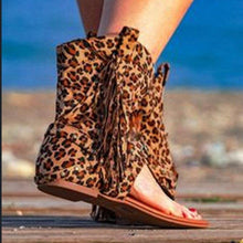 Load image into Gallery viewer, New European and American Roman Style Large Size Women Shoes Leopard - Sophornlilly