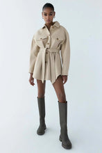 Load image into Gallery viewer, Jacket Long Sleeves Belted Warm Thicken Casual