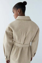 Load image into Gallery viewer, Jacket Long Sleeves Belted Warm Thicken Casual